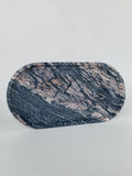 Explosion Blue Quartzite Square Round Tray
