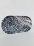 Explosion Blue Quartzite Square Round Tray