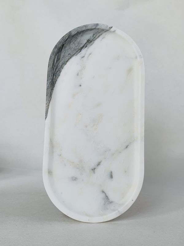 Arabescato Square Round Tray
