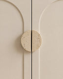 Natural Stone Beige Travertine Semicircle Handle