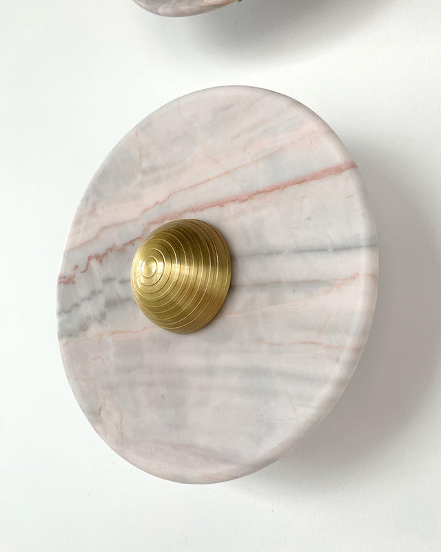 Aurora - Pink Marble Wall Lamp | Marble Sconce | Marble Sconce Wall Light
