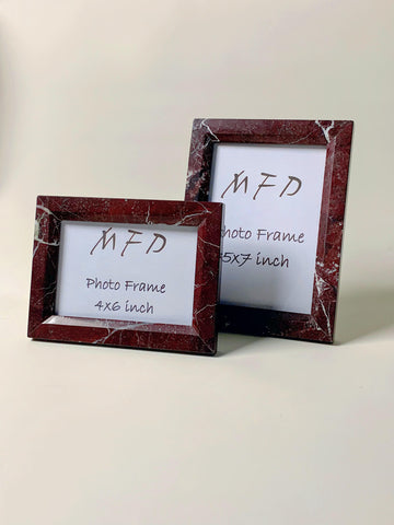 Rosso Levanto Marble Photo Frame | Couple Picture Frames | Best Picture Frames