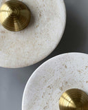 White Travertine Wall Lamp