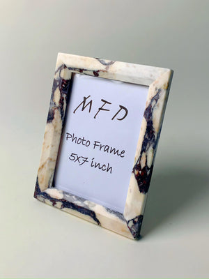 Calacatta Viola Marble Photo Frame – Luxury Marble Picture Frame for Wedding & Home Décor