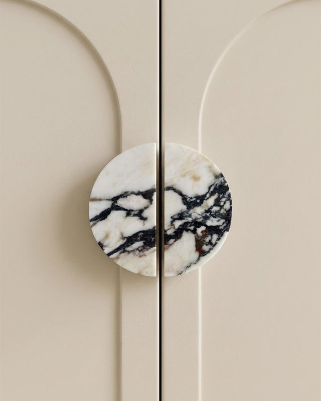 Natural Stone Half-Moon Handle