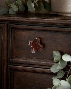 Natural Stone Clover Knob