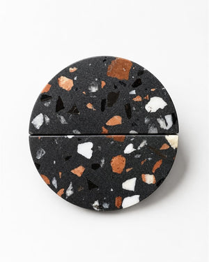 Natural Stone Terrazzo Semicircle Handle